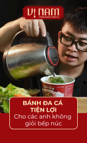 Bánh đa cá tiện lợi cho các anh không giỏi bếp núc 
