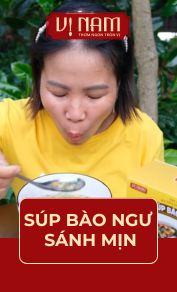 Bốn phút có ngay súp bào ngư thơm ngon sánh mịn