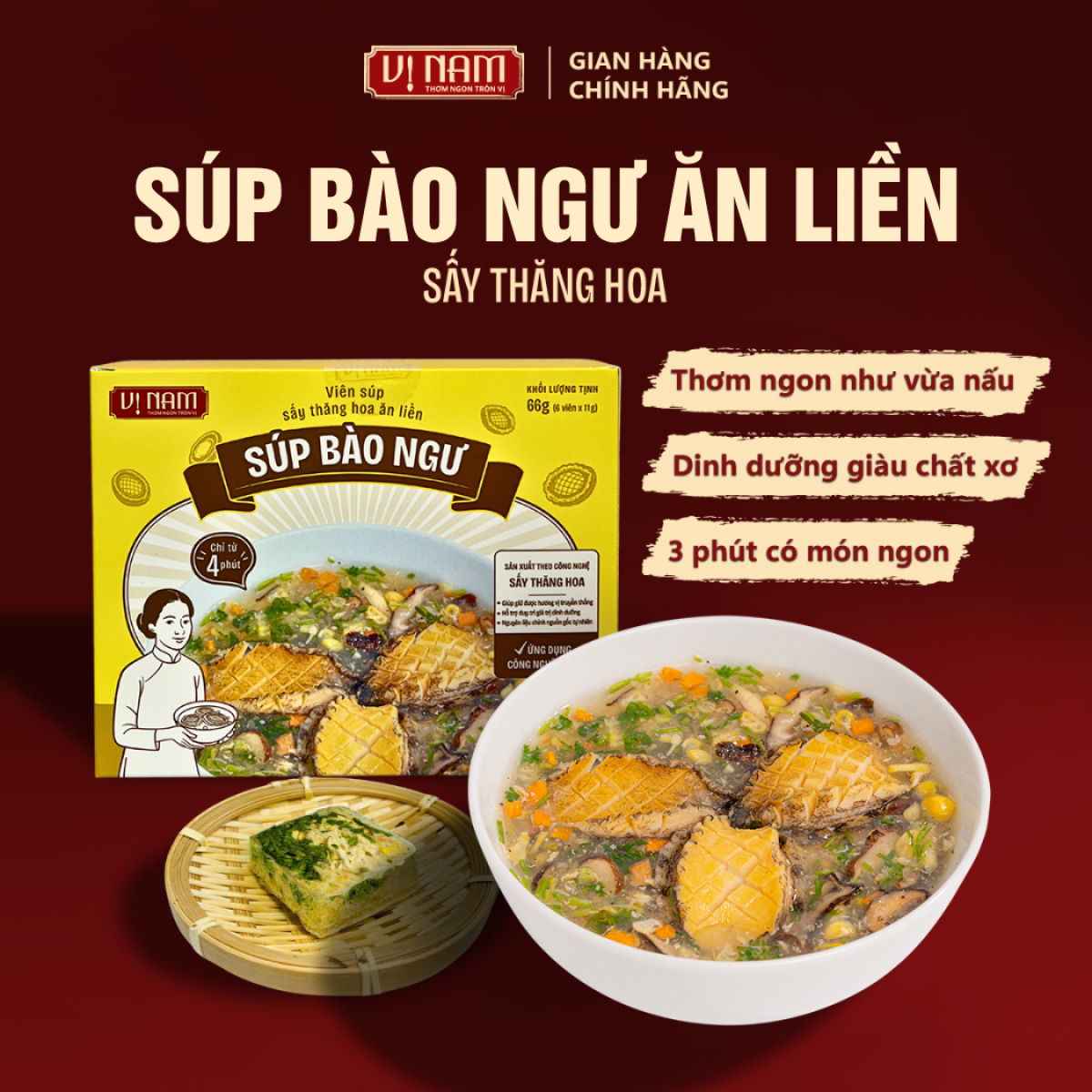 Súp Bào Ngư - Hộp 6 viên 