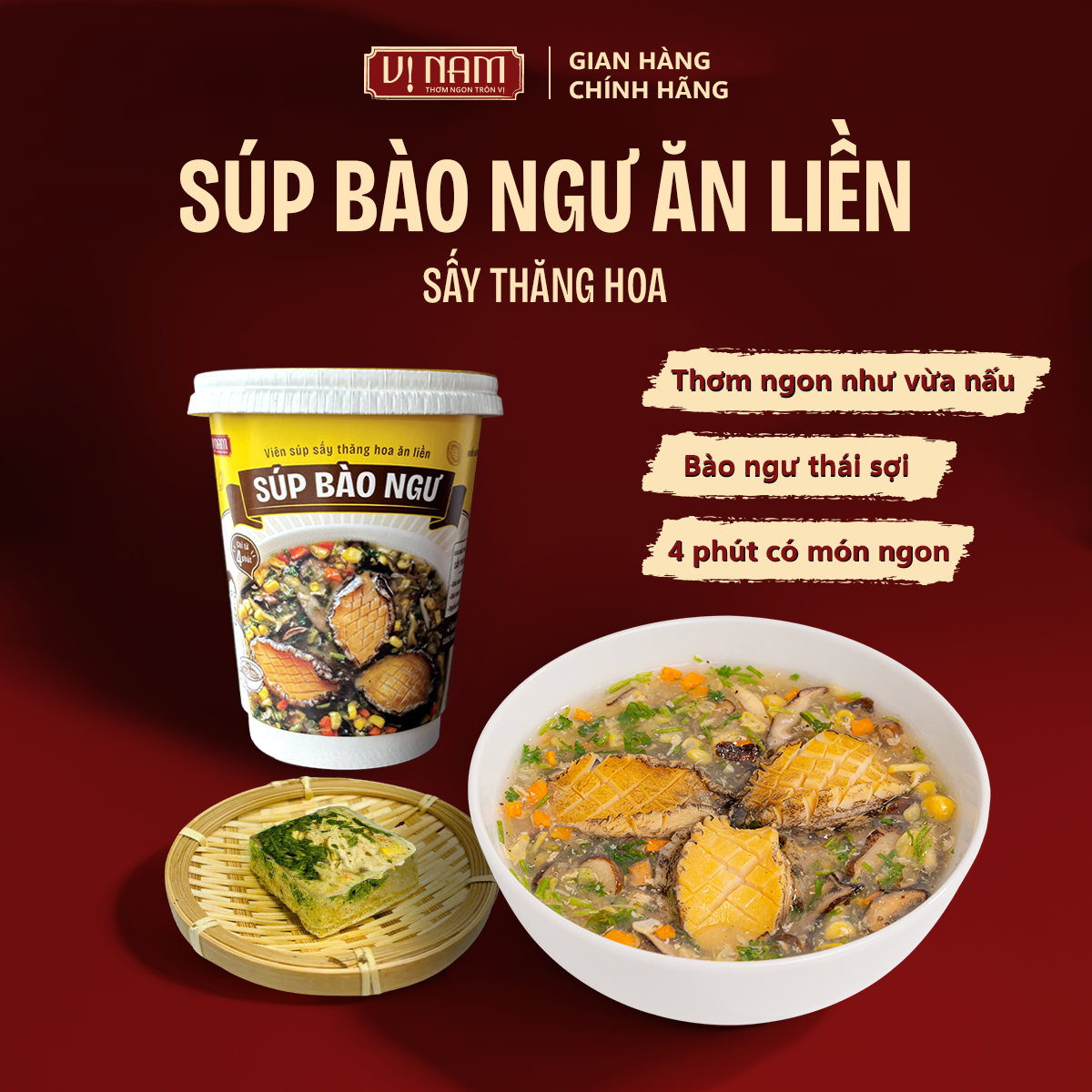 Súp Bào Ngư - Cốc Ăn Liền