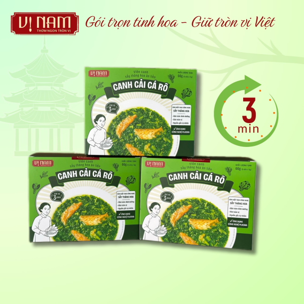Canh Cải Cá Rô - Hộp 6 viên